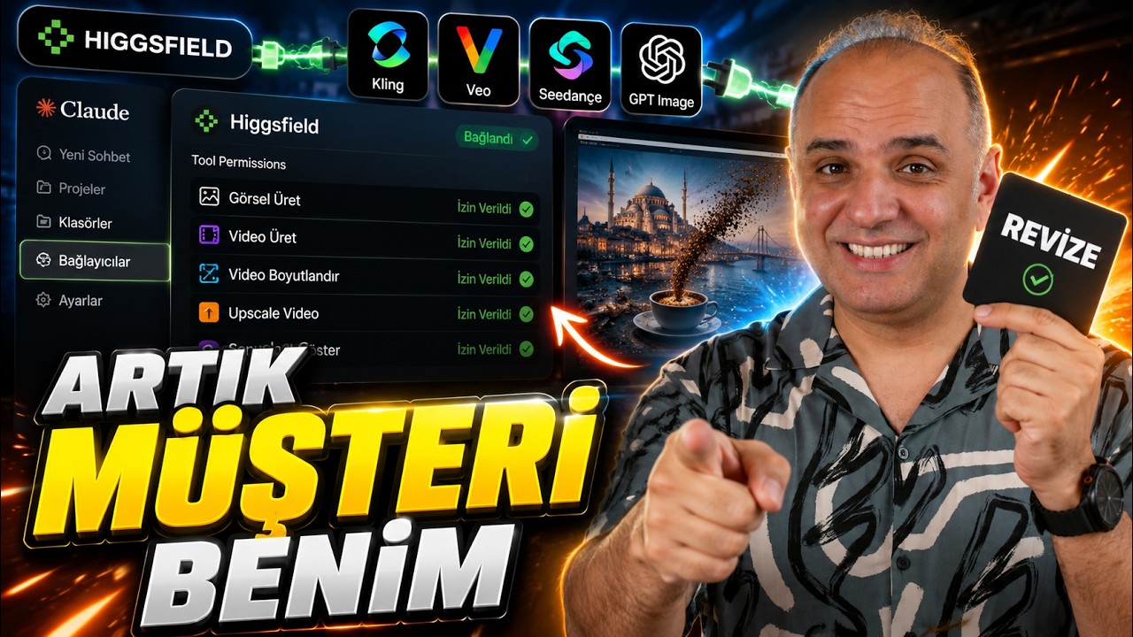 Claude'a Higgsfield'ı Bağladım: Artık Revize Veren Benim