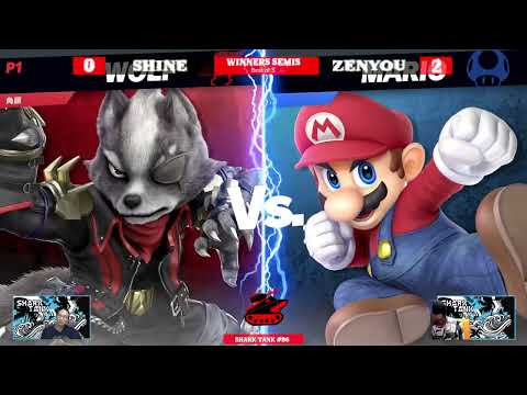 Shark Tank #86 Winners Semi Final - Zenyou (Mario) Vs. ShiNe (Wolf) - SSBU Tournament
