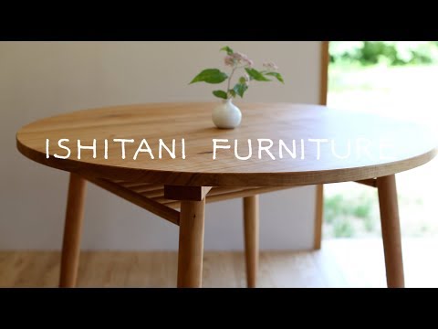 ISHITANI - Making a Cherry Round Table with Shelf