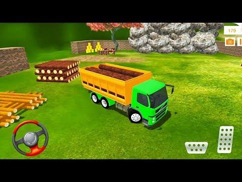 Offroad Cargo Truck Transport Simulator 3D - Logging Truck - Android iOS Gameplay
