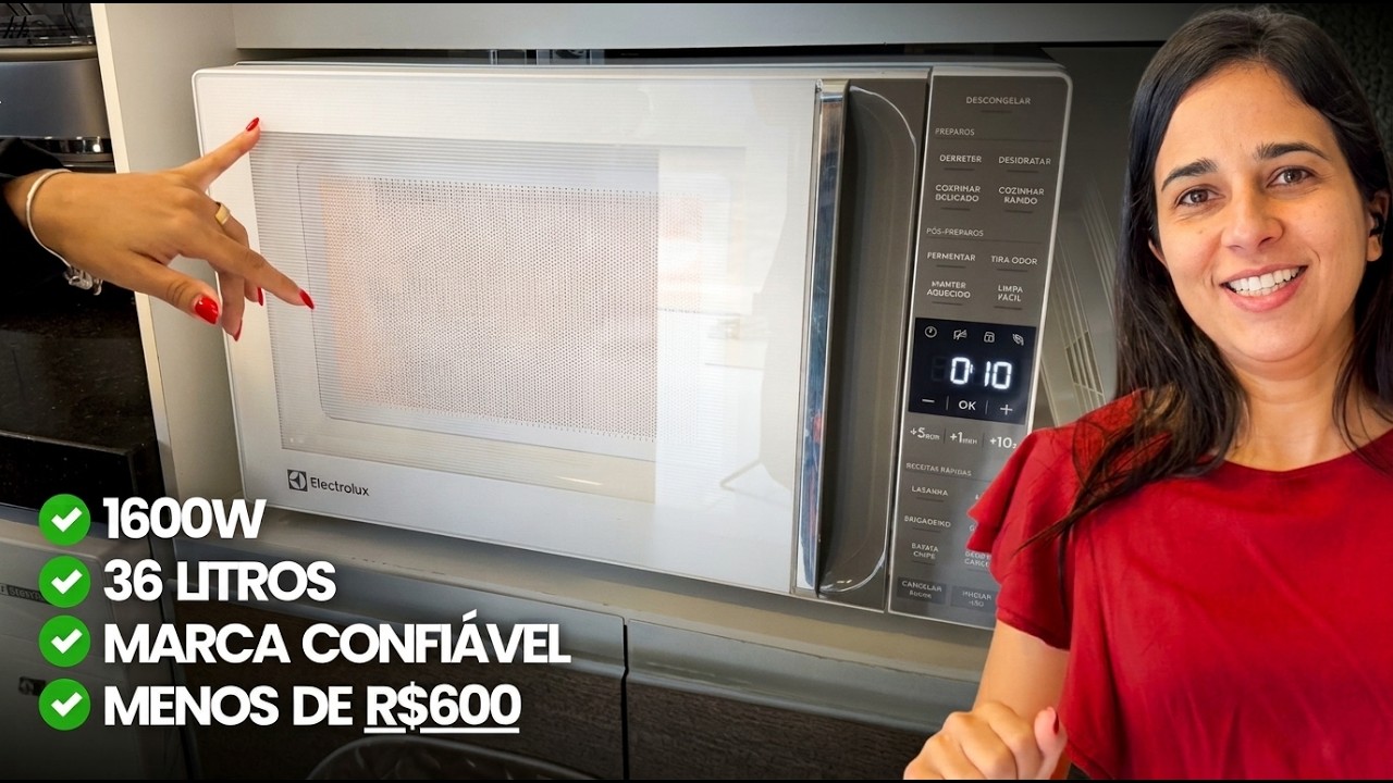 Miniatura da avaliação em vídeo de Micro-ondas Electrolux ME36B 36L Branco Efficient