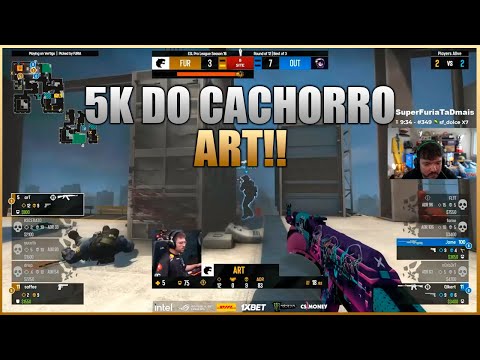 AK HERÓI, 5K NO ECO!! Furia vs Outsiders - PLAYOFFS ESL PRO LEAGUE