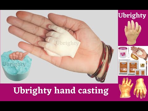 Technical grade white ubrighty baby hand foot casting kit