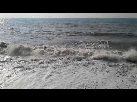 весенний шторм на море утром 1 марта 2019