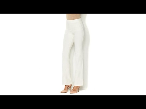 IMAN Global Chic Slip Into Slim Ponte BootCut Pant