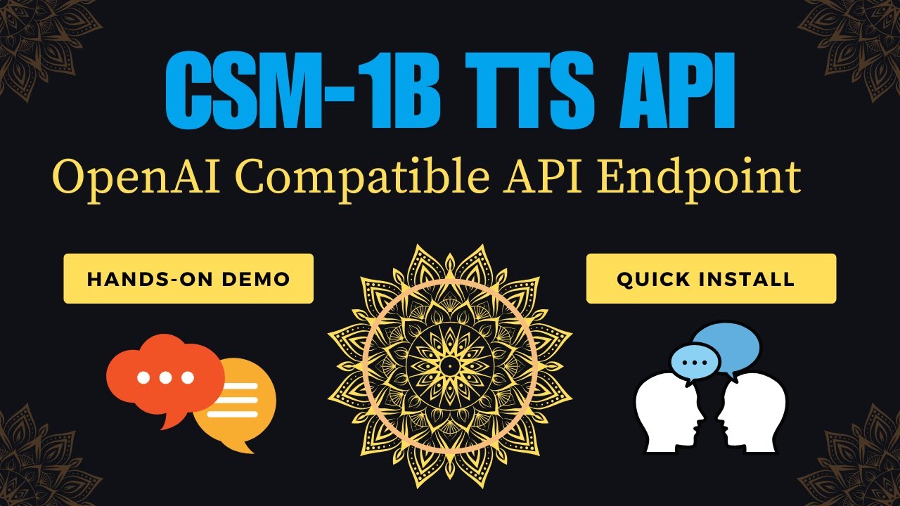 How-To Create OpenAI TTS Compatible Endpoint for Sesame CSM 1B Locally