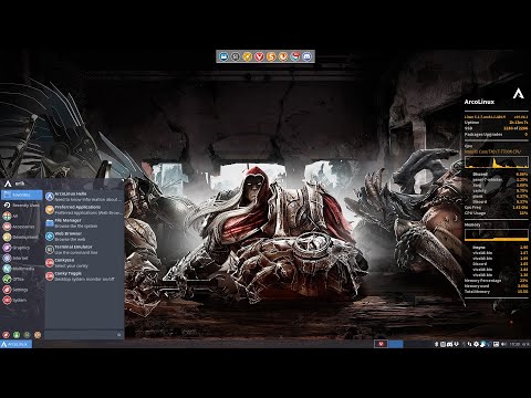 ArcoLinux : 954 use the conky-toggle to show and hide your conky or super + c