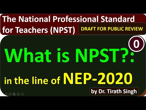 NPST l What is NPST  in the line of NEP-2020 l by Dr. Tirath Singh