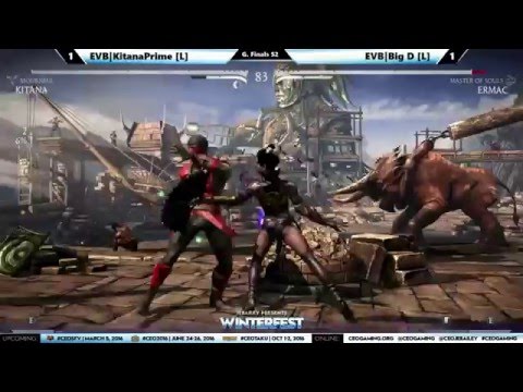 "BBR" MKX Grand Finals At CEO Winterfest 2016 - EVB Kitana Prime vs EVB Big D  (1080p HD)