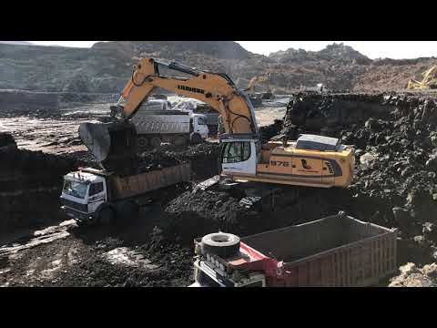 Liebherr 976 Excavator Loading Trucks - Labrianidis SA