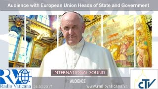 2017.03.24 Audience with European Union Heads of State and Government