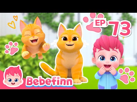 The Cat Song 😻 I'm A Ginger Cat Boo! Meow | EP73 | Bebefinn Sing Along2 | Nursery Rhymes For Kids
