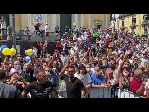 L’ARRIVO DI MATTEO SALVINI A CAVA DE TIRRENI