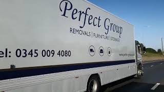 A Perfect Group lorry driving to the clients destination!