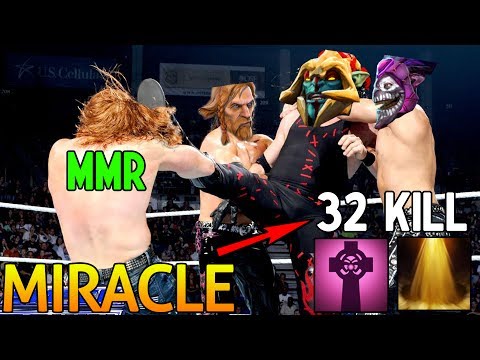 Miracle- TryHard with LAST PICK Huskar & (Dazzle + Omni) 7.06 Dota 2