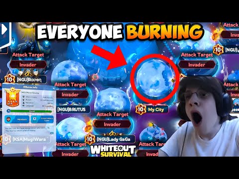 Burning Everyone! Massive SVS City Attacks – 221 vs 165 | Whiteout Survival