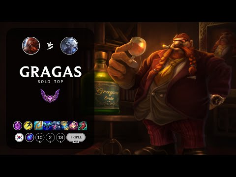 Gragas Top vs Volibear - KR Master Patch 13.14