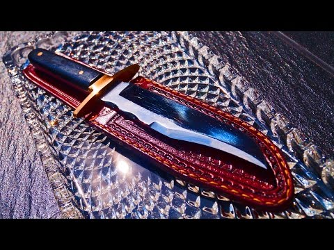 William Rodgers Bowie Knife Sheffield England Messer I cut my way Bowiemesser custom sheath