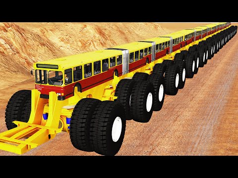 Articulated Bus Crashes #13 - BeamNG DRIVE - CrashTherapy