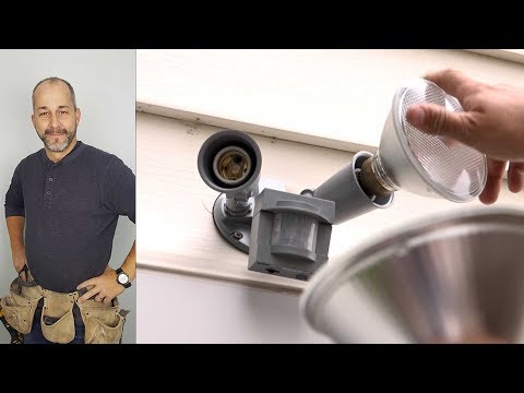 How to replace an exterior flood light
