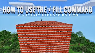 How To Fill Blocks In Minecraft