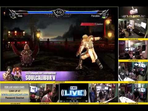 1337Loungelive 2013 SCV Grand Final's Blueboy (Patroklos) vs King Salmon/Tomahawk (Viola/Mitsurugi)