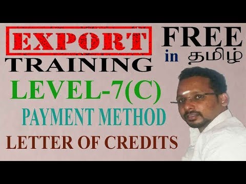 💯payment method - letter of credit // Export training in tamil Video