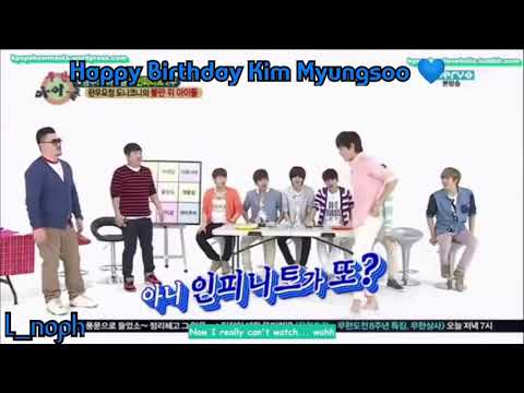 Kim Myungsoo and his flexible body...