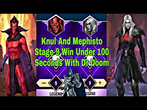 Doctor Doom Clear WBL Knull And Mephisto Stage 9 Under 100 Second With Rage - Marvel Future Fight