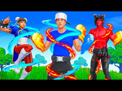 Having an ELEMENTAL FAMILY in Fortnite!