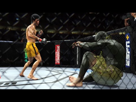 Bruce Lee vs. Green Buddha - EA Sports UFC 4 - Epic Fight 🔥🐲