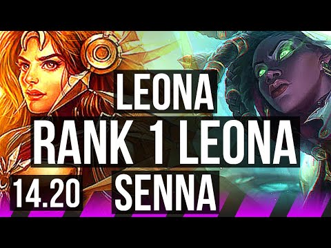 LEONA & Ezreal vs SENNA & Sion (SUP) | Rank 1 Leona, Rank 4, 72% winrate | EUW Master | 14.20