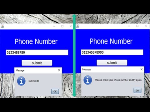 Validate Mobile Number In Java Using Netbeans With Source Code
