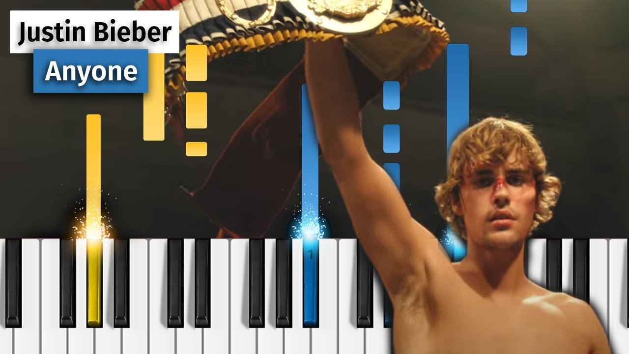 Justin Bieber - Anyone - Piano Tutorial