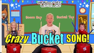 Boom Bap Bucket Tap - Rhythm Sticks on buckets play along for kids | Music Classes | Kindergarten