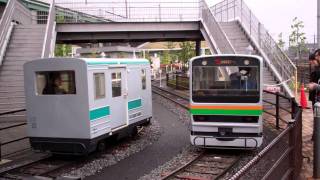 preview picture of video 'A Joban Line 201 kids train at Omiya Railway Museum'