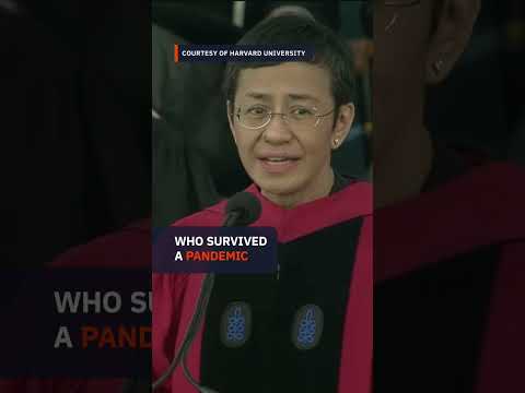 Maria Ressa tells Harvard graduates: ‘Our world is on fire. Welcome to the battlefield.’