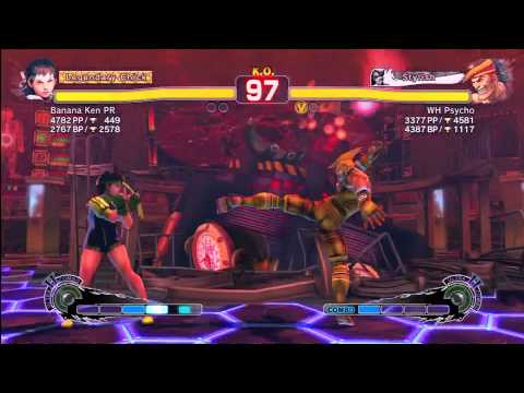 SSF4 AE 2012 Ranked Match - WH Psycho (Adon) Vs Banana Ken PR (Sakura)