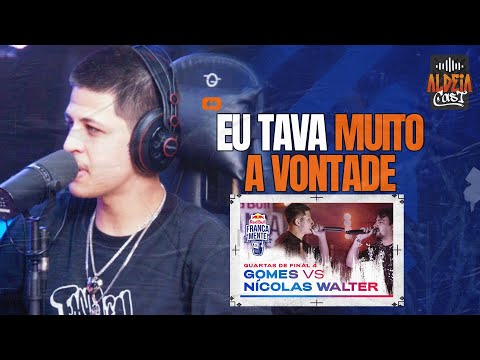 [REACT] GOMES vs NÍCOLAS WALTER (quartas de final) - Final Nacional | ALDEIA CAST #85