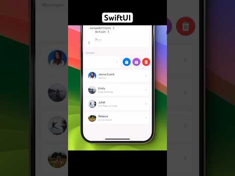 Custom Swipe Actions for ScrollViews using SwiftUI | #ios #apple #animation thumbnail