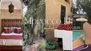 【Morocco Vlog 3】Marrakesh/ ouzoud falls/ Yves Saint Laurent museum / riad/ night out/ etc