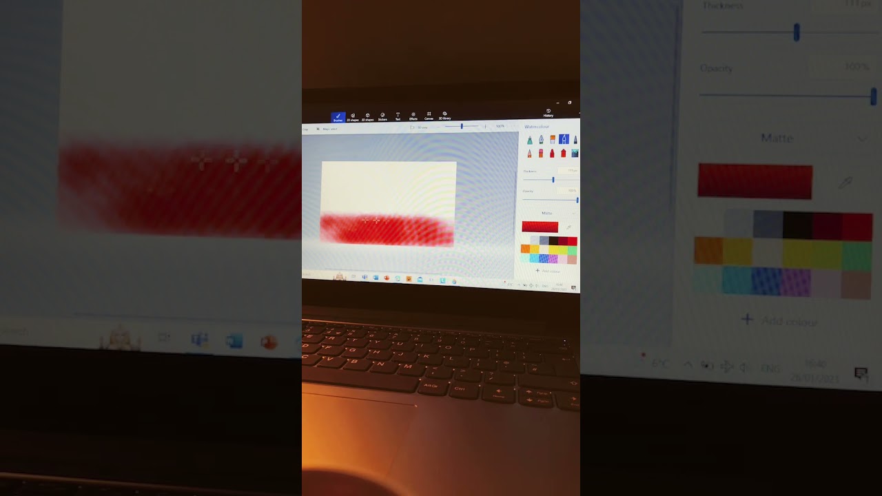How to do the polish flag 🇵🇱 on paint 3D #short #roadto1k #subscribe