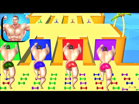 MUSCLE RACE 3D GAMEPLAY | ALL LEVELS 4 - YouTube