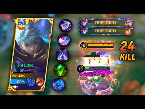 Julian 24 Kills +Triple Kill x2 | Top 1 Global | MLBB