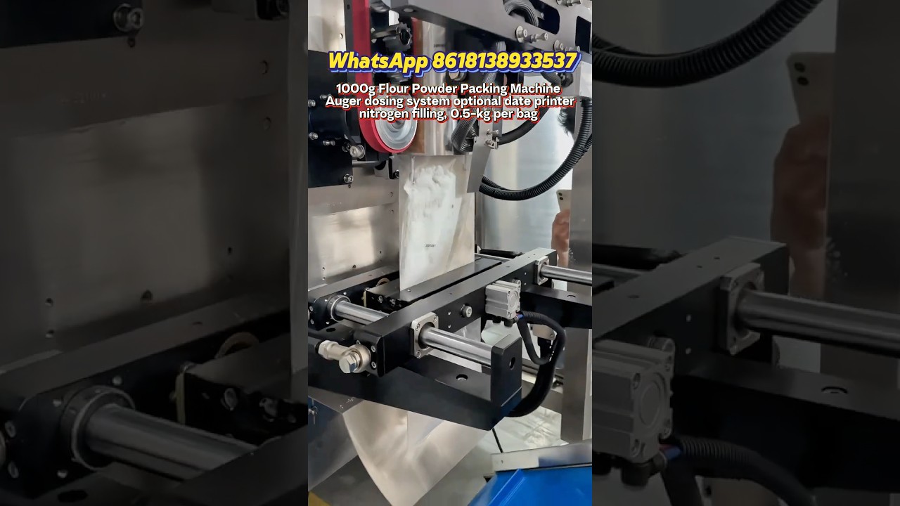 Flour packing machine pouch vffs vertical powder packaging #machine #powder #factory #flour #filling