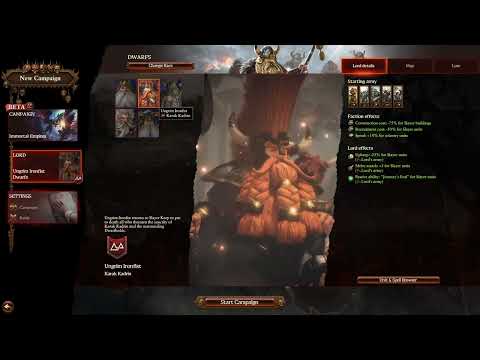 NEW UNGRIM IRONFIST Selection Video | Total War Warhammer 3