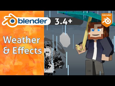 Add Minecraft Weather & Effects | Blender 3.4 Minecraft Animation Tutorial