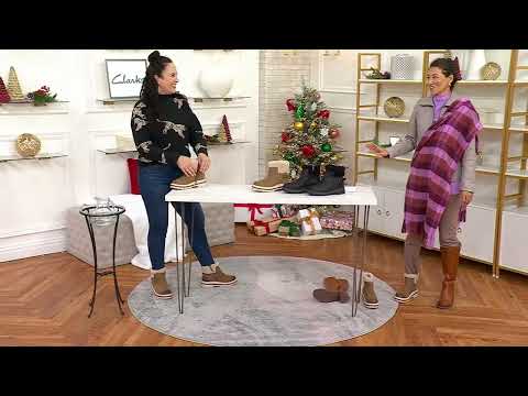 Clark Artisan Leather Water Proof Ankle Boots HencroftMadiWP on QVC