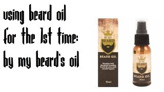 trying a beard oil for the 1st time