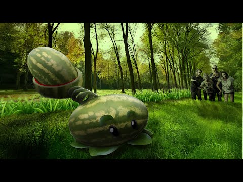 Melon-Pult - Plants vs Zombies / speedart /realista 🍉✨
